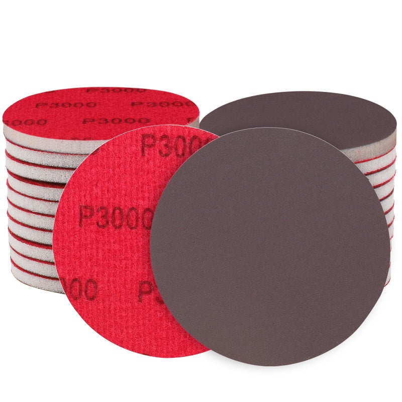 Shineboc 12Pcs 6 Inch Hook and Loop Sanding Sponge Discs 3000 Grit Wet Dry Sanding Pads, Foam Sandpaper for Random Orbital Sander, Curved Surface Large-Area Sanding Polishing for Metal Wood Automotive - Image 1