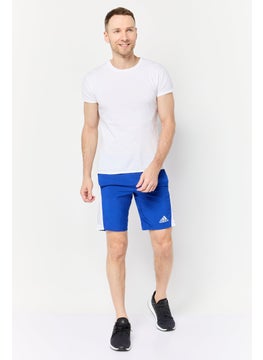 Adidas Men Sportswear Fit 9 Inseam Outdoor Shorts, Blue  - Image 2