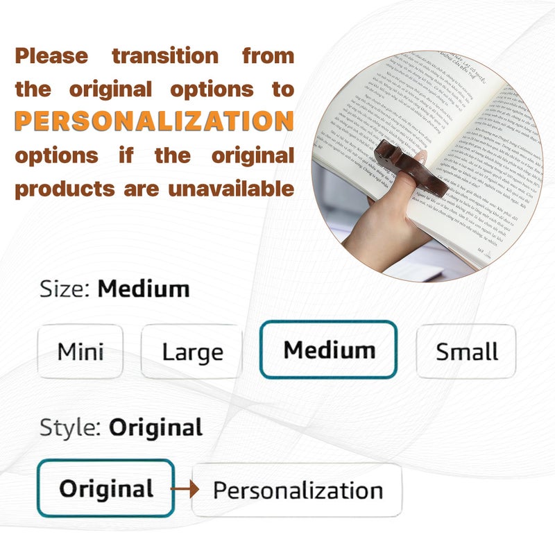 WACANTIC Cat Book Page Holder, Smooth Finish Walnut Wood Book Holder for Reading, Ideal Book Reader Gifts & Reading Accessories,Book Worm Gifts for Women, Thumb Book Page Holder - Book Lovers & Literary Gifts - Image 4