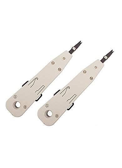 Inditrust Inditrust KD 1 Punch Down Krone Type Telephone Professional Cat5cat5e Insertion LSA Mounting IDC Socket Tool Grey Pack of 2  - Image 1