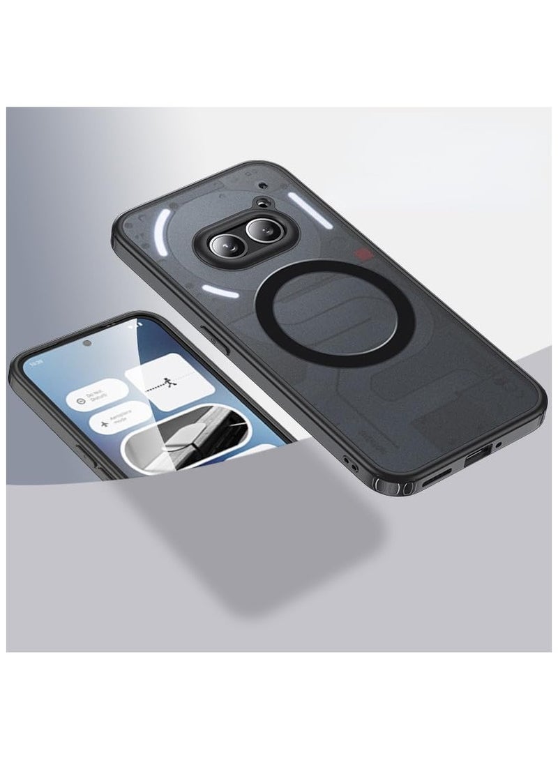 Luxury Magnetic For Wireless Charging Case Compatible with Nothing Phone 2A Shockproof Matte Clear Fundas For Nothing Phone 2A - Image 1