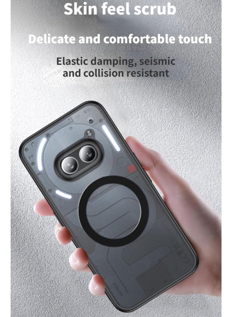 Luxury Magnetic For Wireless Charging Case Compatible with Nothing Phone 2A Shockproof Matte Clear Fundas For Nothing Phone 2A - Image 3