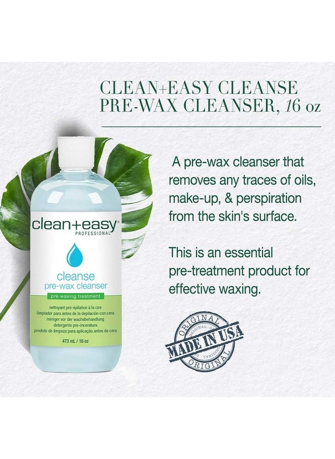 Clean + Easy Clean + Easy Cleanse- Pre Wax Cleanser, Removes Any Traces Of Oils and Make-up Before Hair Removal, Essential Pre-Treatment for Effective Waxing, 16 oz  - Image 3
