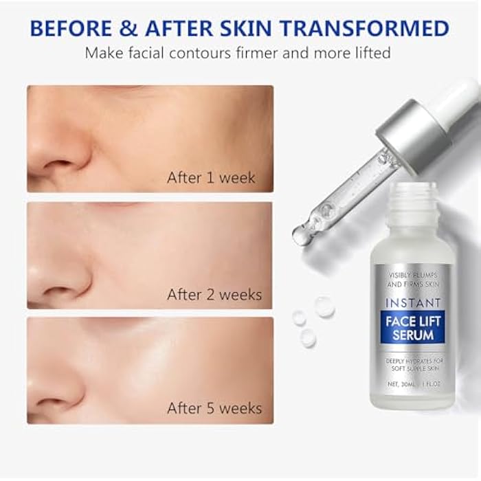 Kodiake Instant Face Lift Serum,Anti-Aging Formula for Visible Lifting, Firming Facial Treatment, Smoothing Fine Lines and Revitalizing Skin, 30 ml - Image 4