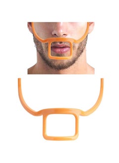 Apustim Men's Beard Styler And Hairline Shaping Tool，Facial Hair Outline Template，Styling Tools，Goatee Groomer（Orange）  - Image 1