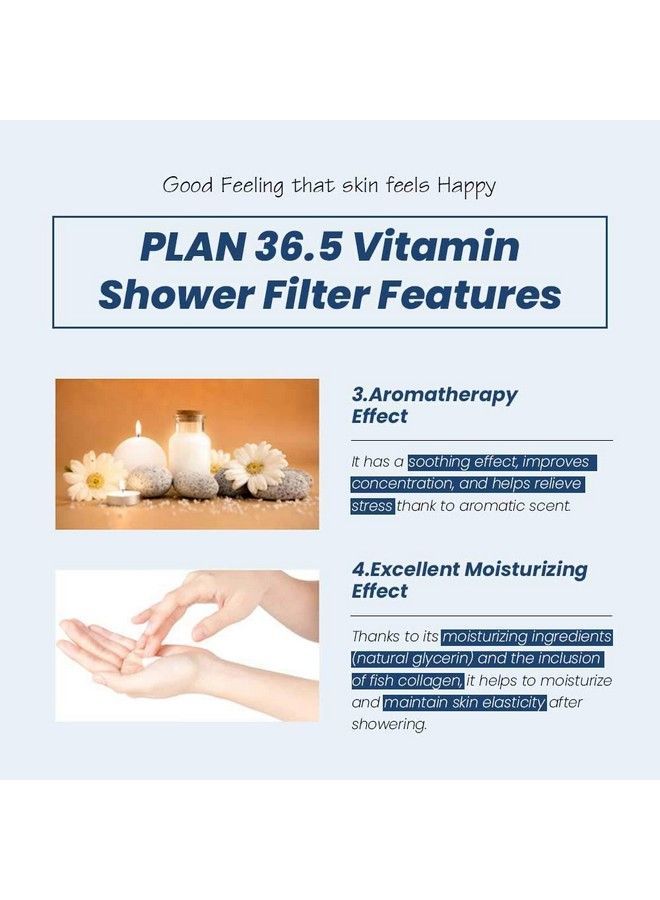 Plan 36.5 Premium Vitamin C Korean Shower Filter For Bathroom Shower (Lavender) - Image 3