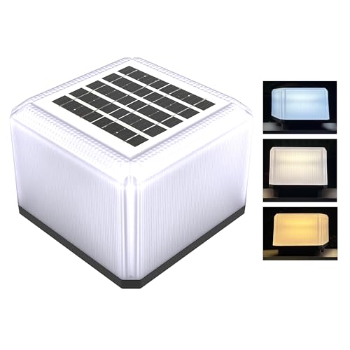 Homehop Solar Pillar Light Outdoor 80 LED Wireless Waterproof Decorative Lights for Home Post, Garden Decor, Compound, Wall, Boundary with 3 Color Modes (3.2V/1000mAh/8W) - Image 1
