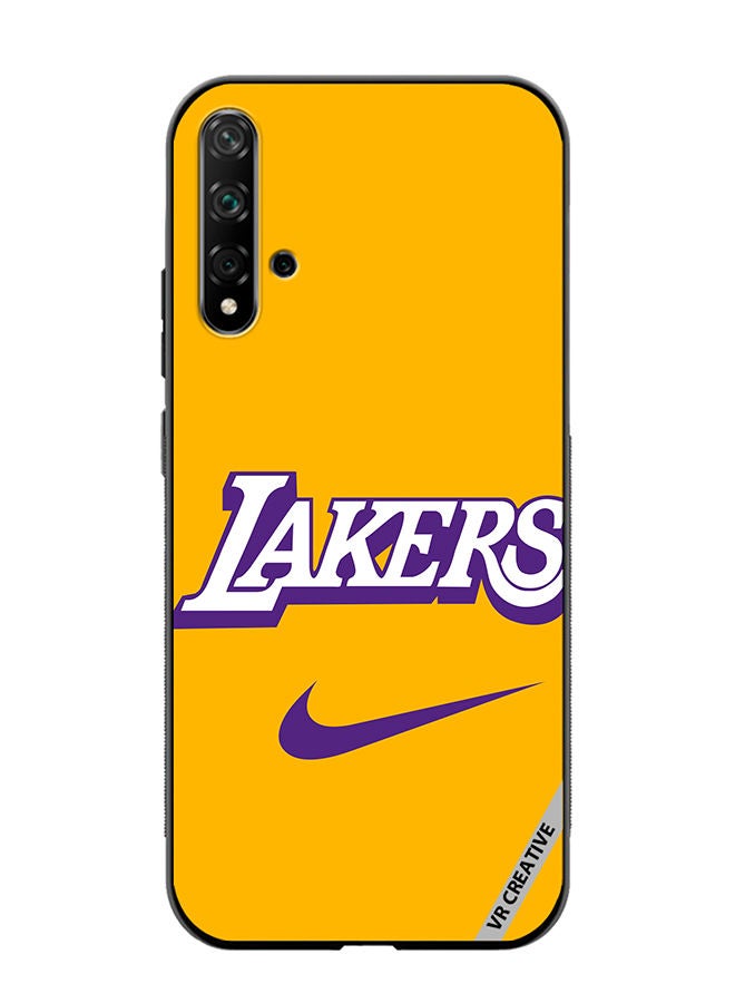 VR CREATIVE Protective Case Cover For Huawei Nova 5T Lakers Design Multicolour - Image 1