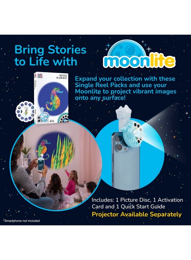 Moonlite Storytime Eric Carle Mister Seahorse Storybook Reel A Magical Way To Read Together Digital Story For Projector Fun Sound Effects Toddler Learning Gifts For Kids Ages 12 Months And Up - Image 3