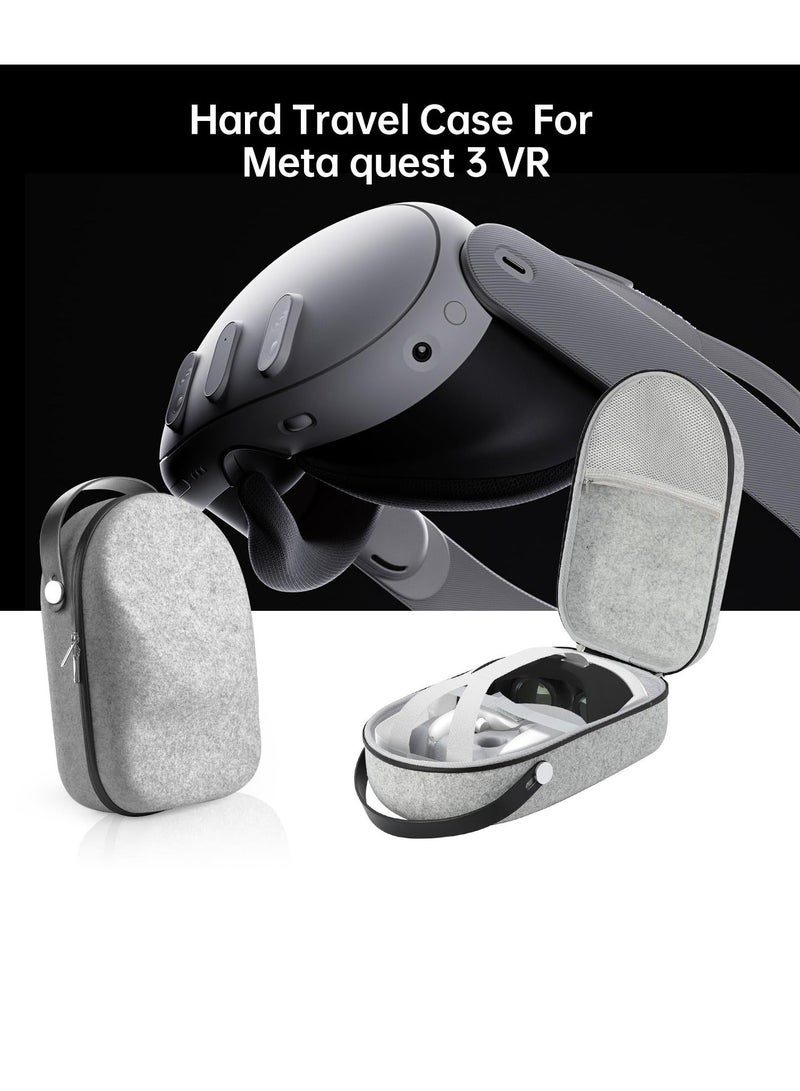 Hard Carrying Case for Meta Oculus Quest 2/Quest 3/Vision Pro Original/Elite Version VR Gaming Headset and Touch Controllers - Travel and Home Storage Compatible Accessories - Image 2