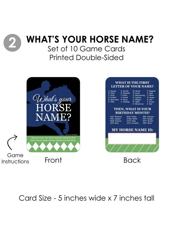 Big Dot of Happiness Big Dot of Happiness Kentucky Horse Derby - 4 Horse Race Party Games - 10 Cards Each - Gamerific Bundle  - Image 5