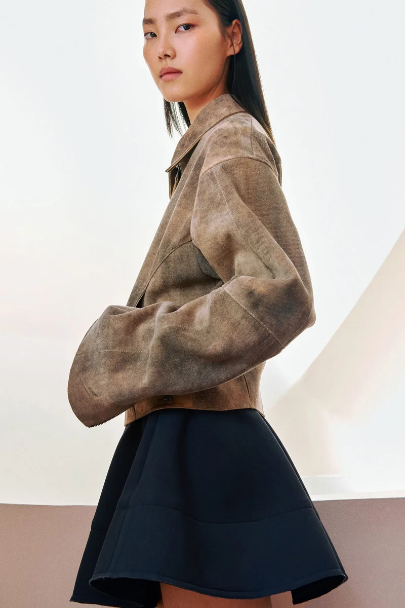 H&M Washed-look suede jacket