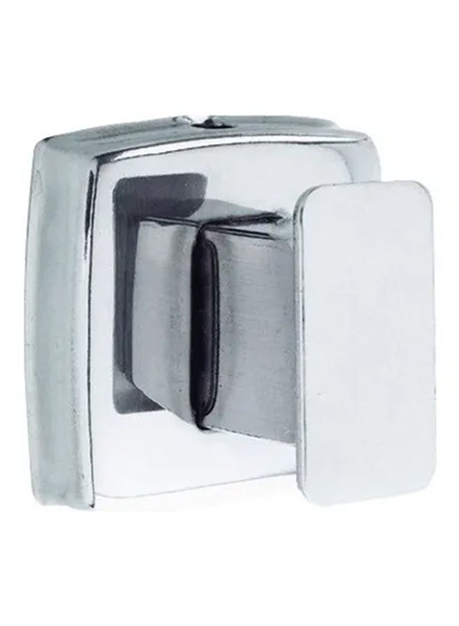 نوفر خطاف منشفة من الستانلس ستيل فضي 50x50x50مم - Image 1