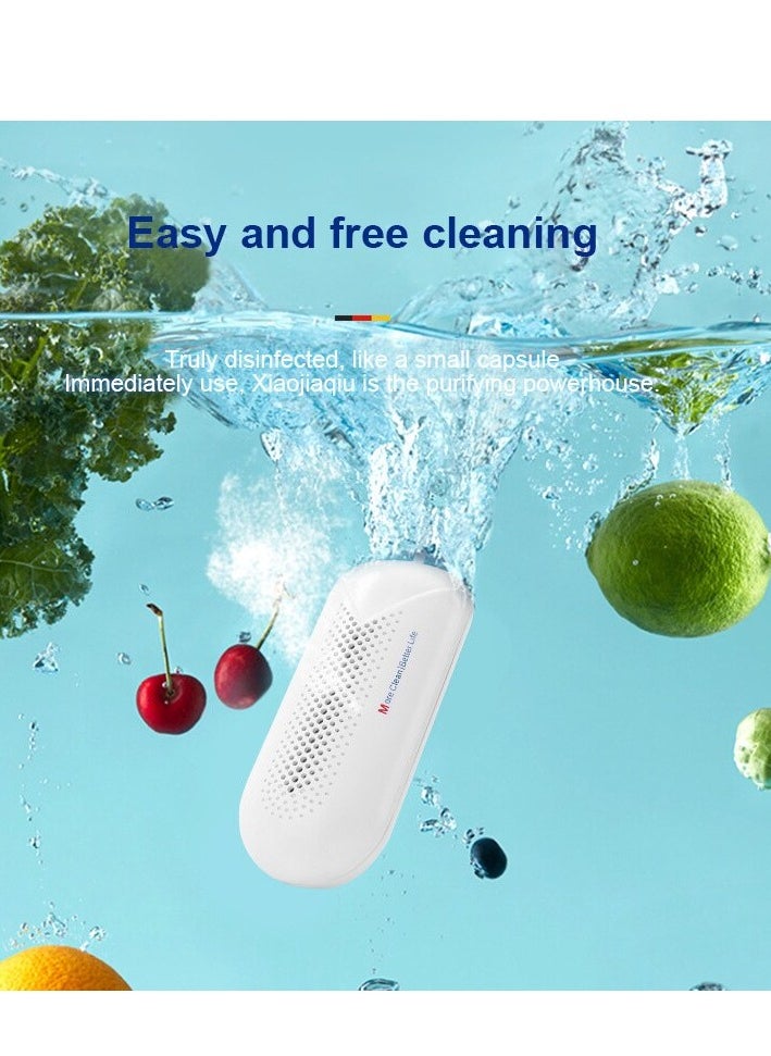 Fruit And Vegetable Washing Machine,  Multifunctional Fruit And Vegetable Purifier Cleaning Machine, Capsule Shape Disinfection Machine For Cleaning Fruits And Vegetables