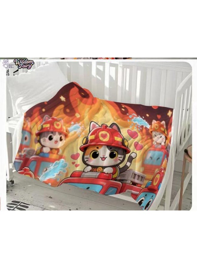 عام Wisdom Fairy (أحدث) بطانية رقيقة من الفانيلا (دافئة ومريحة، ومناسبة للنوم، واستخدام اللعبة، وإزالة الغبار والرمل) 150 سم * 200 سم - 5 - Image 1