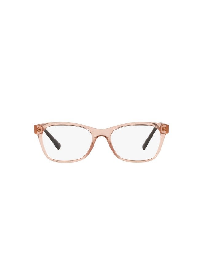 Vogue Eyewear Women'S Vo5424B Square Prescription Eyewear Frames Transparent Pinkdemo Lens 53 Mm - Image 1
