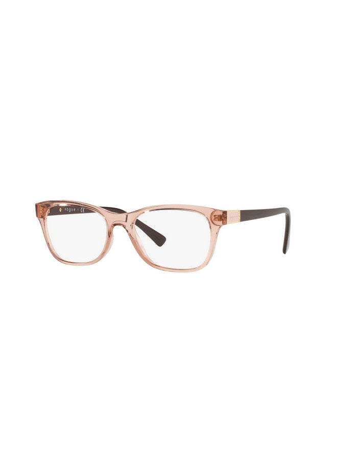 Vogue Eyewear Women'S Vo5424B Square Prescription Eyewear Frames Transparent Pinkdemo Lens 53 Mm - Image 2