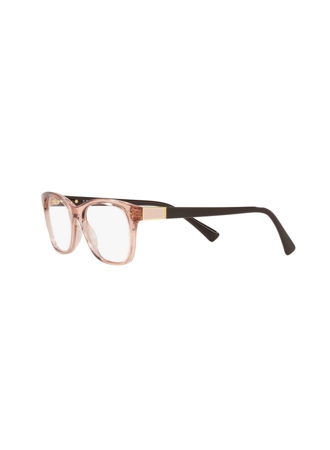 Vogue Eyewear Women'S Vo5424B Square Prescription Eyewear Frames Transparent Pinkdemo Lens 53 Mm - Image 3