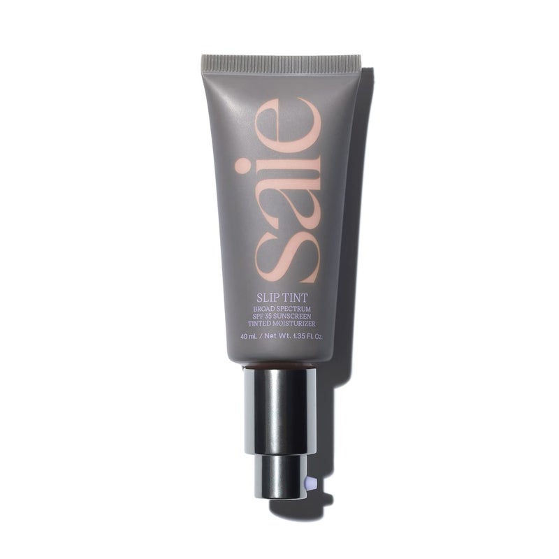 Saie Slip Tint Tinted Moisturizer with SPF 35 - Light Coverage, Glowy Skin Tint & Mineral Sunscreen for Face with Hydrating Hyaluronic Acid - Summer Makeup Essential - Shade Two (1.35 oz) - Image 1