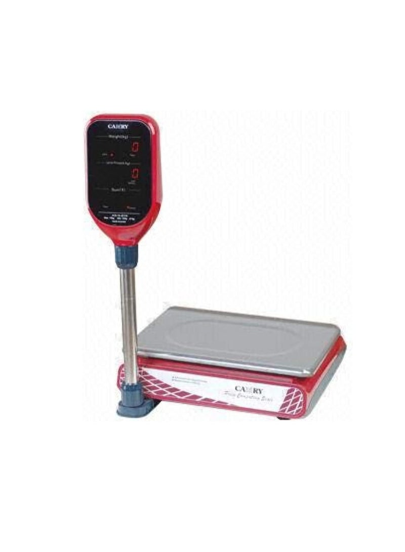 CAMRY Digital Commercial Price Scale 30kg Silver/Red/Black 35.5x23.5cm - Image 1