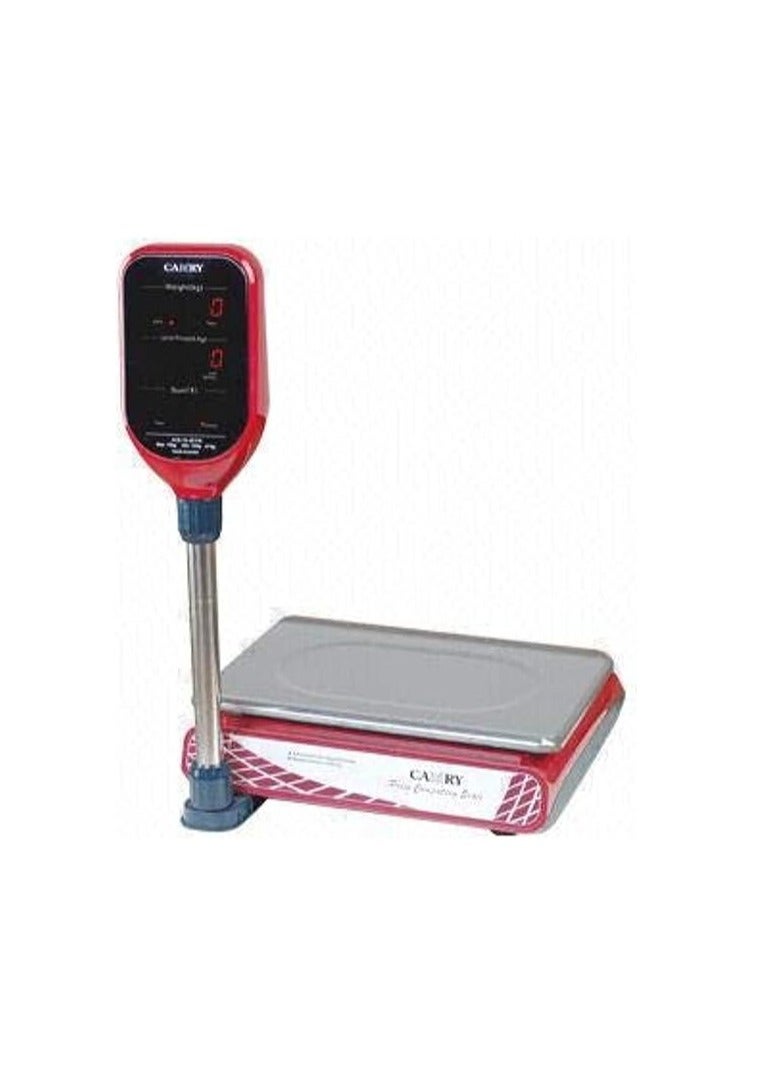 CAMRY Digital Commercial Price Scale 30kg Silver/Red/Black 35.5x23.5cm - Image 2