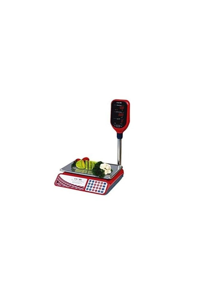 CAMRY Digital Commercial Price Scale 30kg Silver/Red/Black 35.5x23.5cm - Image 3
