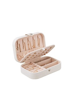 Excellence Korean Style Fresh And Simple Girl Earrings Plate Jewelry Box Protable Leather Earrings Ring Multi Function Jewelry Storage Box