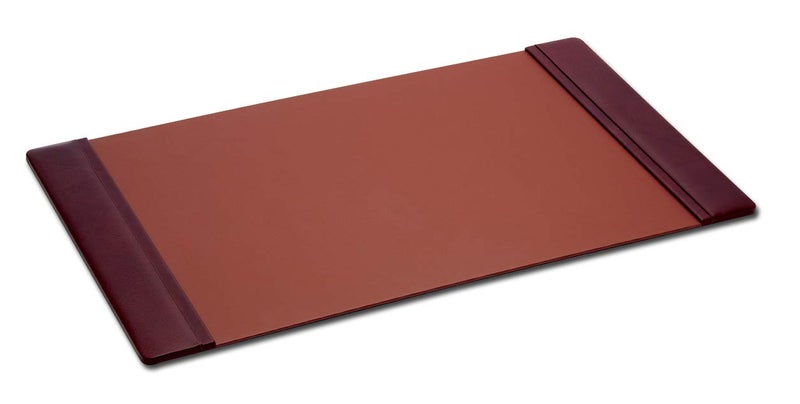 Dacasso Leather Desk Pad with Side Rails - Luxury Leather Desk Blotter for Writing - Executive Desk Surface Protector - (Mocha, 34 x 20) - Image 1