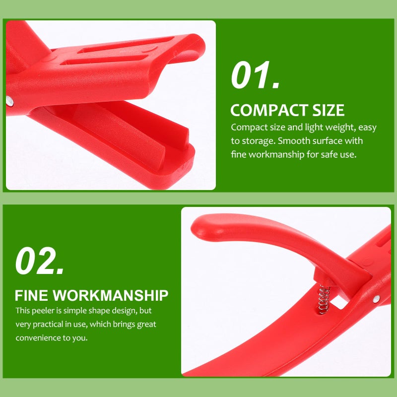 Red Seafood Peeler Tool for Crawfish and Shrimp Reusable Kitchen Shelling Device - Image 5