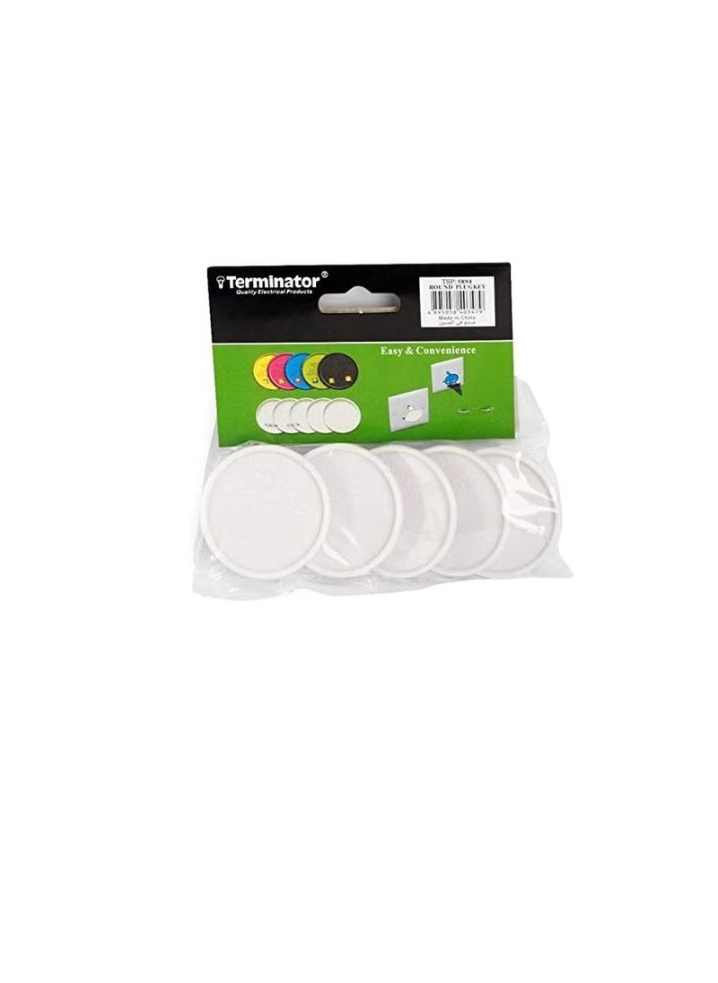 Terminator Terminator Child Safety Electrical Outlet Plugs - 5 Nos, White  - Image 3