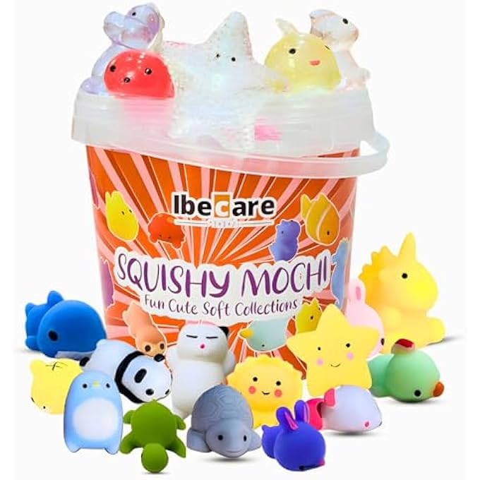 Ibecare Mochi Squishy Toys | Party favors for kids! birthday giveaways or return gifts for Birthday party kids | mini toys | goodie bags pinatas stocking fillers (24 Pcs) - Image 2