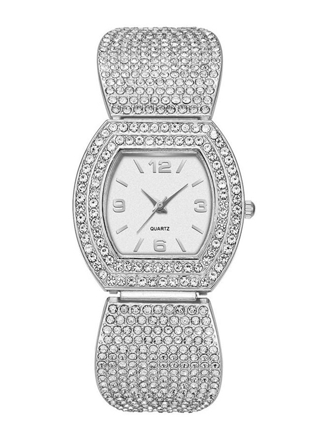 ساعات يد نسائية فاخرة، ساعة يد كوارتز تناظرية، ساعة بسوار مستطيل، ساعات يد أنيقة وعملية للسيدات - Image 1