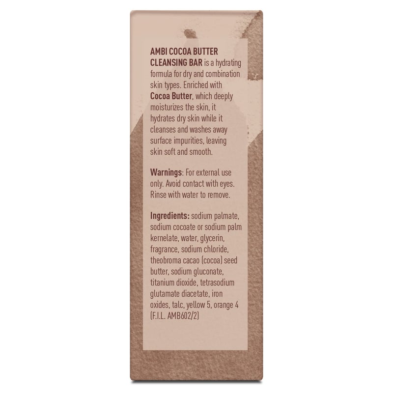 Ambi Cleansing Bar Soap Cocoa Butter 3.5oz (6 Pack) - Image 3