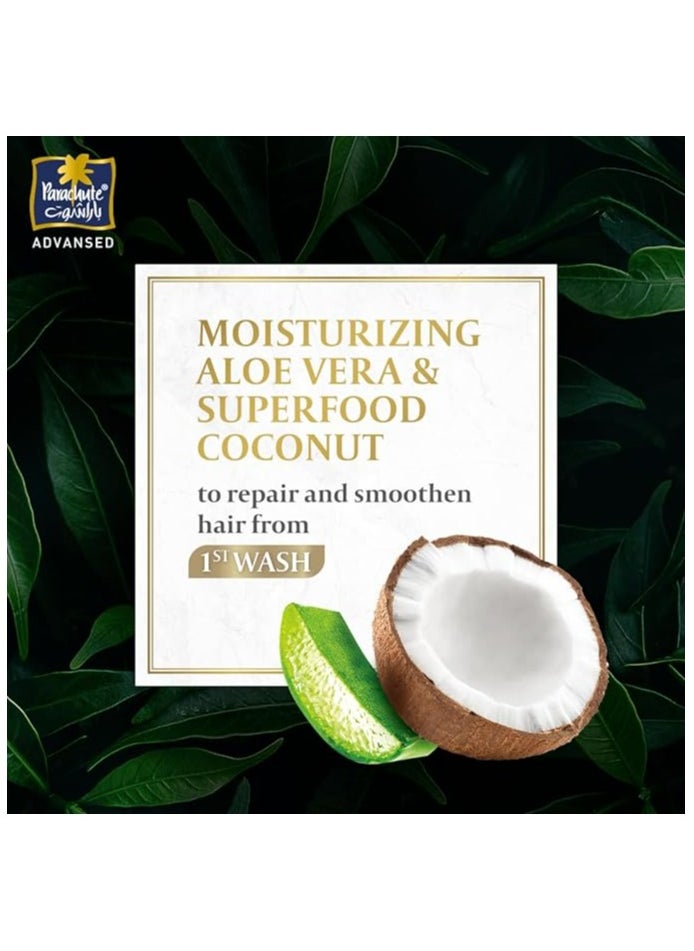 Parachute - Advanced Coconut Smooth And Silky Shampoo With Aloe Vera And Coconut Extracts - 340ml - Image 1