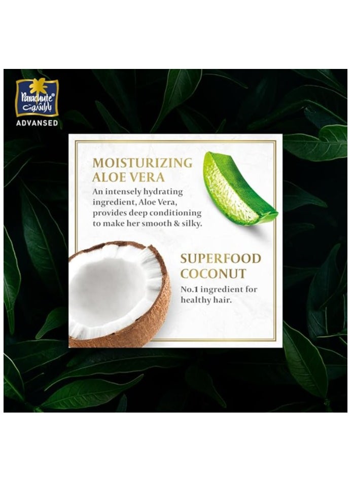 Parachute - Advanced Coconut Smooth And Silky Shampoo With Aloe Vera And Coconut Extracts - 340ml - Image 1