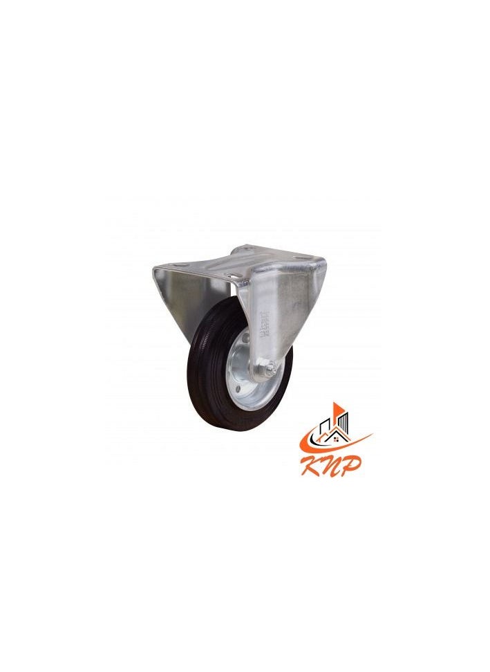 KNP Caster Wheel Rubber 8" Fixed  - Image 2