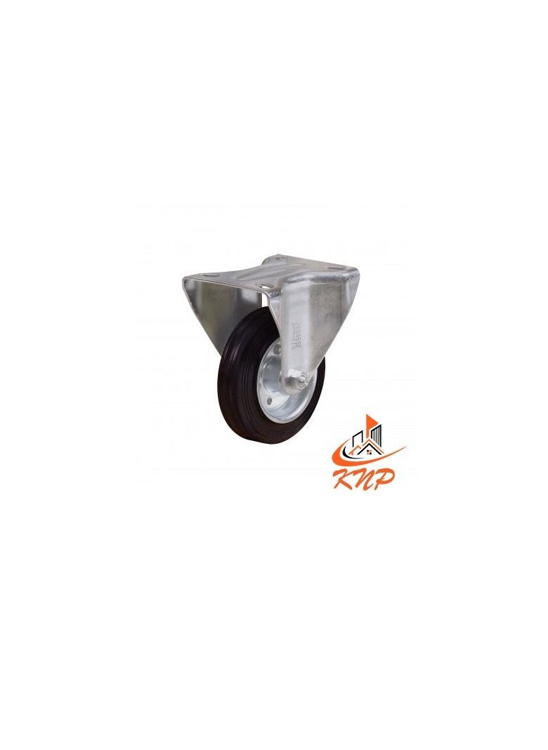 KNP Caster Wheel Rubber 8" Fixed  - Image 3