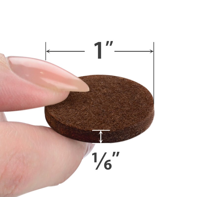 X-Protector Felt Furniture Pads X-PROTECTOR - 48 Premium Floor Protector Chair Felts for Feet Wood Floors Best Hardwood Protect Your Hard Floors! (Brown) - Image 2