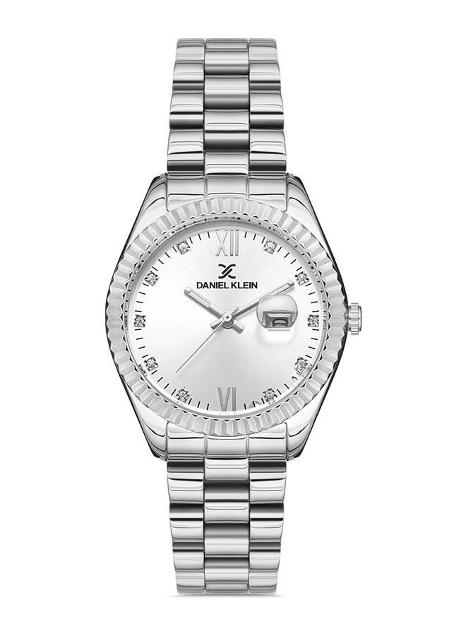 دانيل كلاين ساعة يد دائرية عقارب من الستانلس ستيل DK.1.13051-1 - Image 1