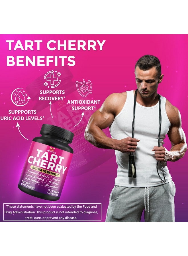 BMVINVOL BMVINVOL Tart Cherry 20:1 Extract - Plus Moringa, Chanca Piedra, Celery, Cranberry Extract and More - 90 Capsules - 3 Month Supply - Image 4