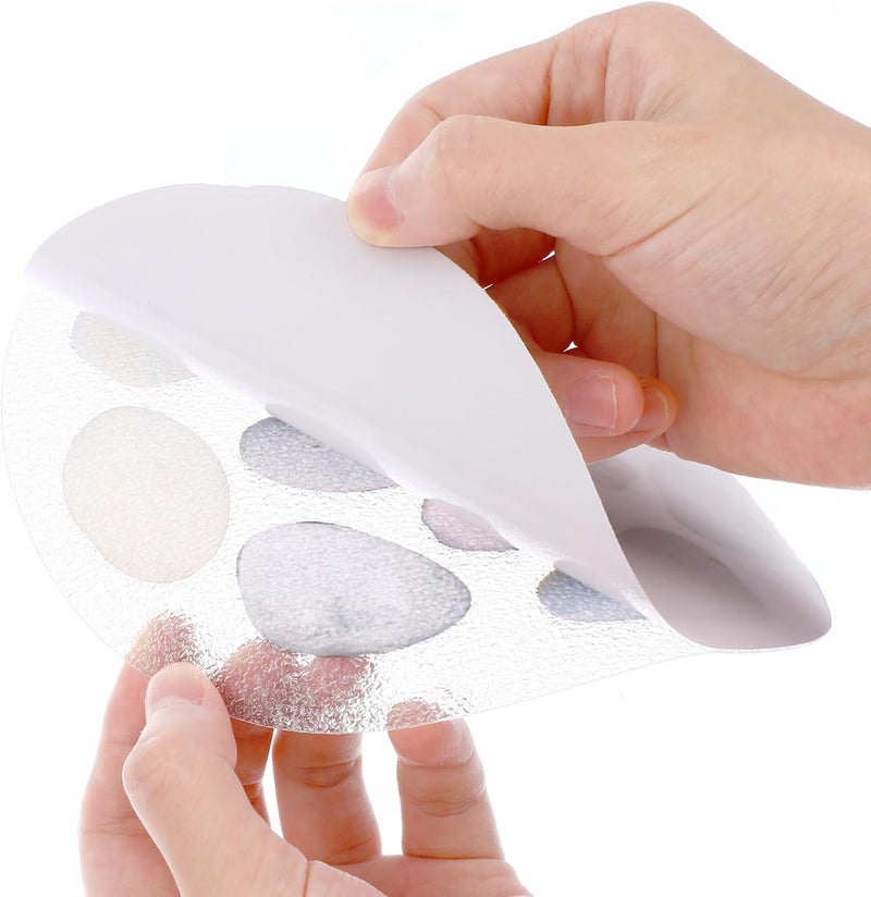 Cabilock 8Pcs Anti-Slip Bathtub Stickers 5.9X5.9 Inch Self-Adhesive Non Slip Stickers for Bathroom Tub Safety Decals Stone Pattern Shower Treads - Image 4