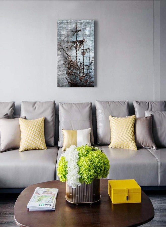 DZRWUBHS Canvas Wall Art for Bedroom Wall Decor for Bathroom Simple Life Abstract Black and White Art Ship Painting Modern Framed Office Canvas Art Prints Ready to Hang Pictures for kitchen Home Decorations - Image 5