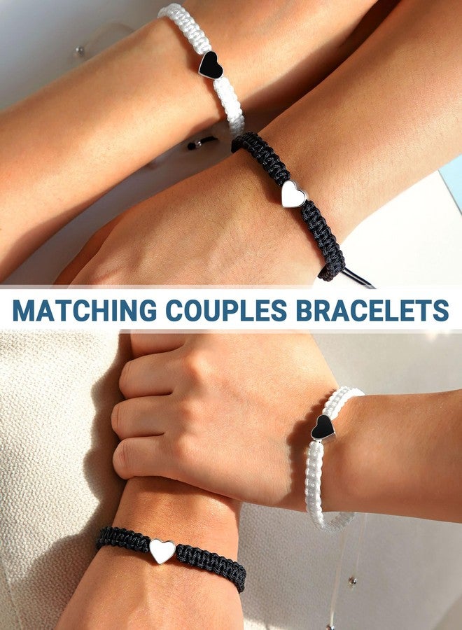 UPROMI Couples Bracelets Matching Stuff Long Distance Relationship Promise His Hers Christmas Valentines Sweetest I Love You Gifts for Him Her Boyfriend Girlfriend Women Men BF - Image 2