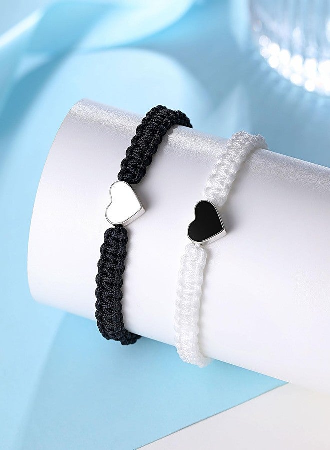 UPROMI Couples Bracelets Matching Stuff Long Distance Relationship Promise His Hers Christmas Valentines Sweetest I Love You Gifts for Him Her Boyfriend Girlfriend Women Men BF - Image 3