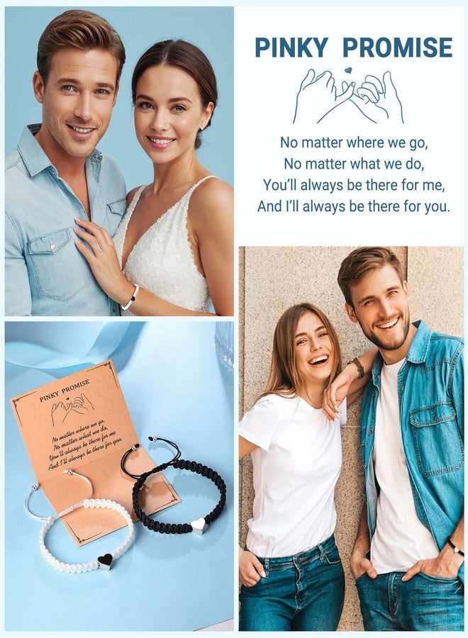 UPROMI Couples Bracelets Matching Stuff Long Distance Relationship Promise His Hers Christmas Valentines Sweetest I Love You Gifts for Him Her Boyfriend Girlfriend Women Men BF - Image 5