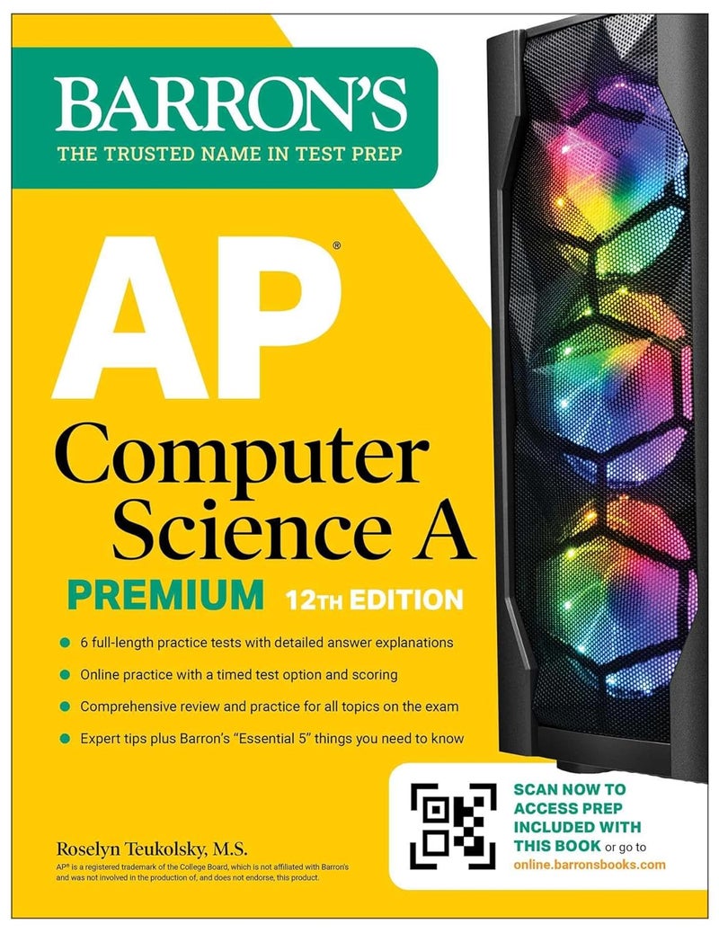 AP Computer Science A Premium, 12th Edition: Prep Book with 6 Practice Tests + Comprehensive Review + Online Practice - Image 1