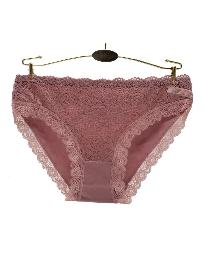 Zeemey Zeemey 6-Piece Cotton Bikini Breathable Panties Low Waist Fashionable Ladies Panties - Image 3