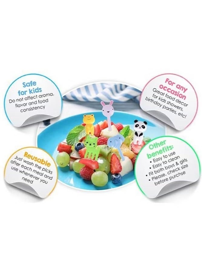 120-Piece Children's Food Fruit Fork Mini Cartoon Toothpick for Cake Party Supply - Image 3