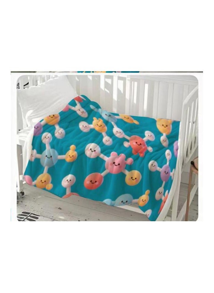 general Flannel thin blanket (warm and comfortable, suitable for sleep, gaming, dust removal and sandproof) 150cm*200cm - 728 - Image 1