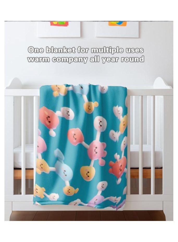 general Flannel thin blanket (warm and comfortable, suitable for sleep, gaming, dust removal and sandproof) 150cm*200cm - 728 - Image 4